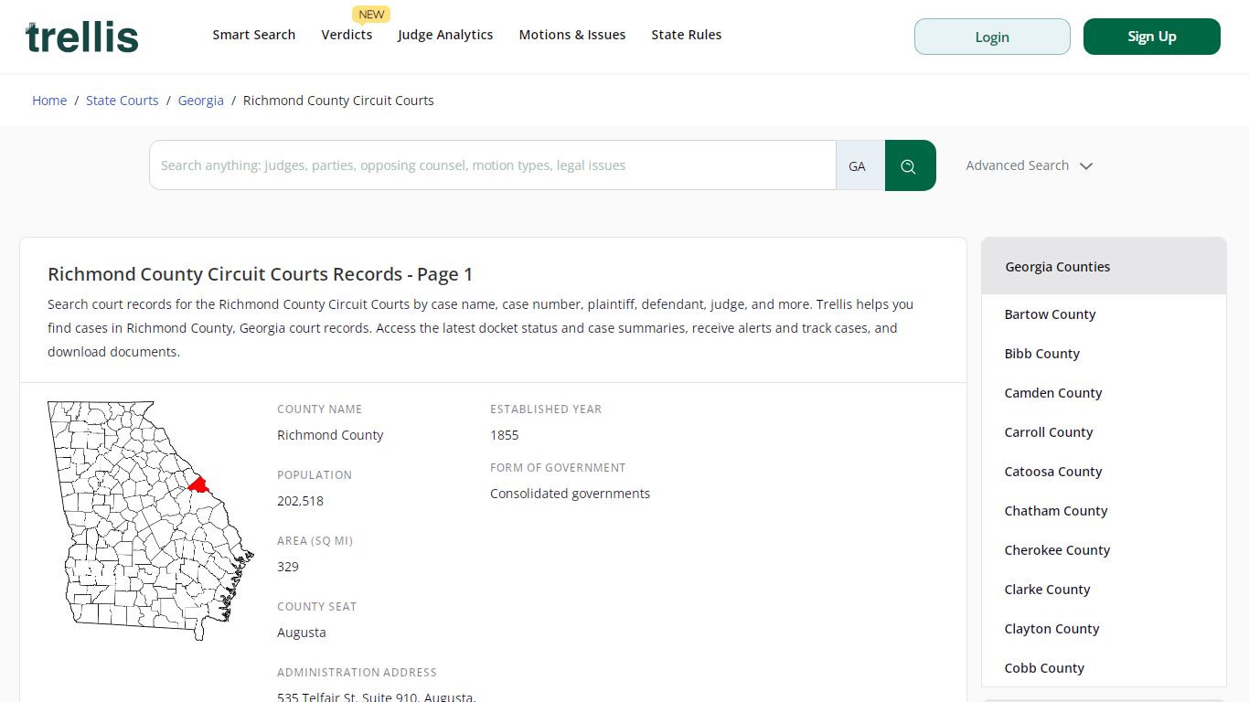 Richmond County Circuit Court Records - Trellis