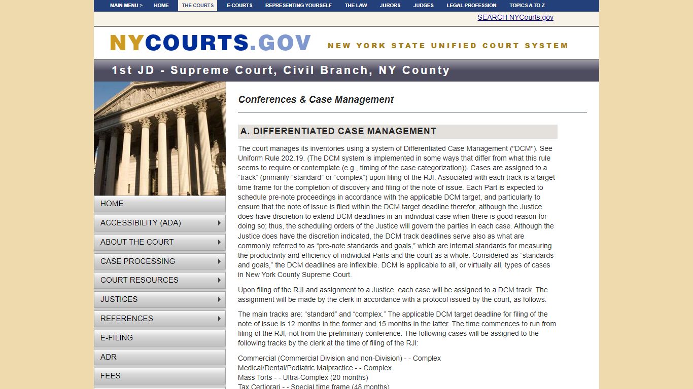 Conferences & Case Management | NYCOURTS.GOV